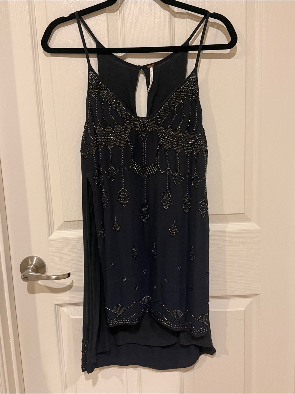 Free People Dancin in the Moonlight Spaghetti-Strap Tunic